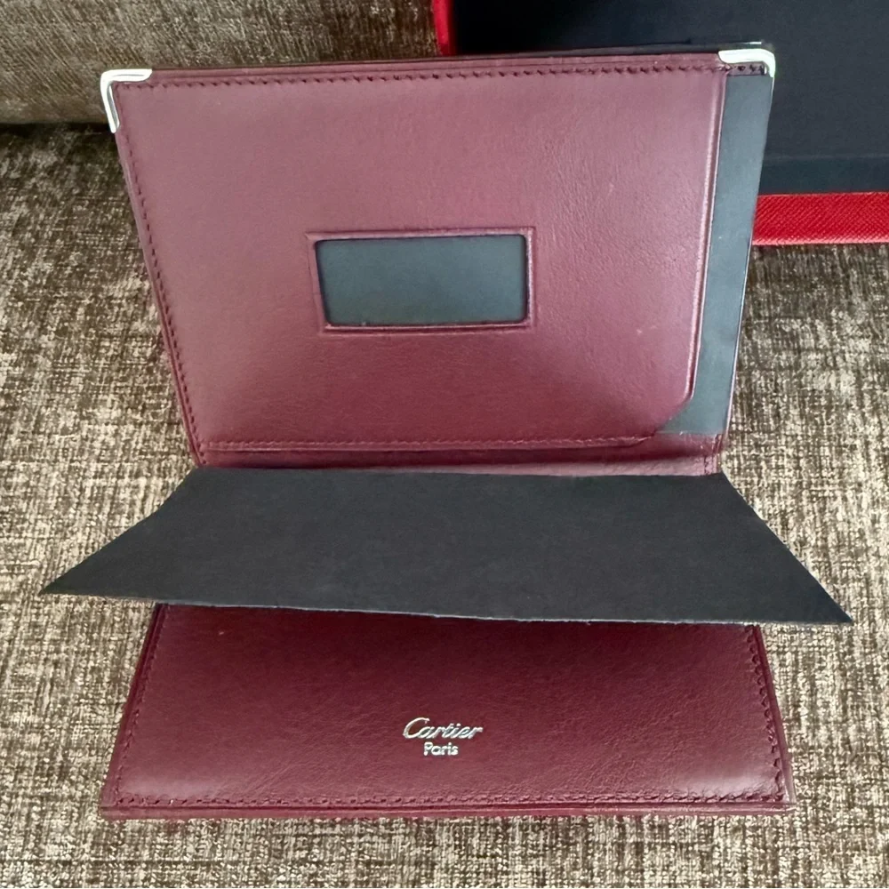 Authentic Cartier Bordeaux Leather Wallet | NEW WITH BOX 💳